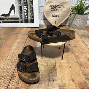 Birkis by Birkenstock Tweed sandals Arizona hard to find rare size L 11 M 9